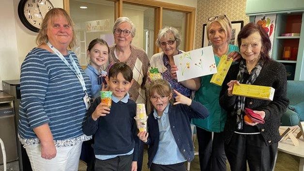 Banbury care home hosts intergenerational crafting session