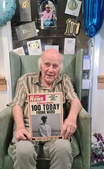 ‘Take everything in your stride’ – local care home resident reveals secret to long life on 100th birthday 