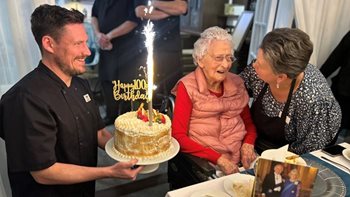 “Have a sherry now and again” – Sway resident reveals the secret to living a long life on 100th birthday 