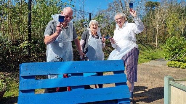 Ashford care home residents and team members come together for DIY project