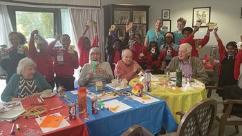 Birmingham care home residents team up with schoolchildren for DIY project