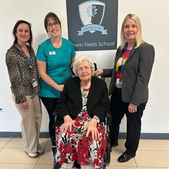Former head teacher fulfils wish to return to school
