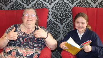 Newmarket care home hits the books with local school