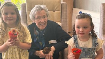 Worcester care home residents lead intergenerational gardening session