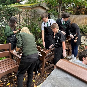 Kingston Vale care home residents team up with schoolchildren for DIY project