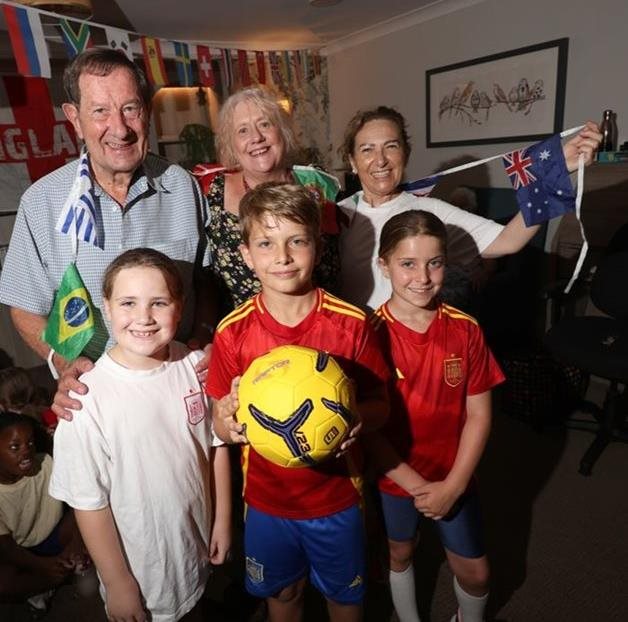 Haywards Heath care home residents team up with schoolchildren for matchday magic