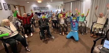 Sweatbands at the ready – High Wycombe care home residents take unusual approach to getting fit