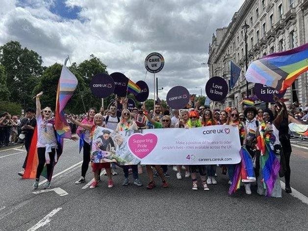 Care UK home teams support London Pride