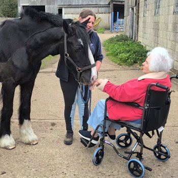 87-year-old Weybridge care home resident reins in a dream birthday