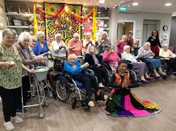 Horley care home residents make a song and dance for Diwali