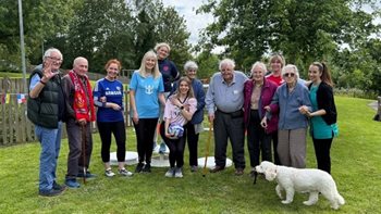 Sevenoaks care home residents team up with local fire brigade for matchday magic