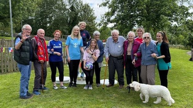 Sevenoaks care home residents team up with local fire brigade for matchday magic