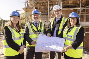 Special guests celebrate ‘topping out’ at multi-million-pound new care home  