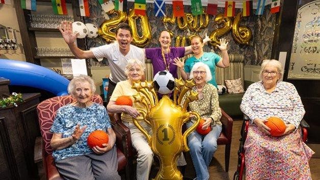 Shrewsbury care home residents team up with fitness coach for matchday magic