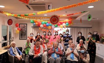 Church Crookham care home residents celebrate Diwali