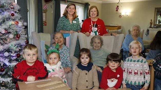 Nursery joins Bury St Edmunds care home for journey into Christmas past