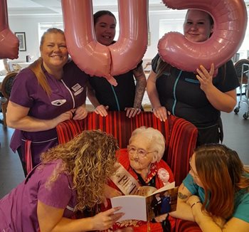 Knutsford care home resident celebrates 105th birthday by revealing the secret to a long life