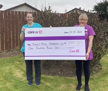 Stonehaven care home backs charity with £2,000 donation 