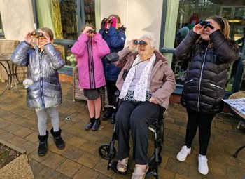 Residents at an Edinburgh care home flock together for national birdwatch