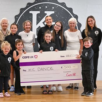 Edinburgh care home donates £500 to dance school