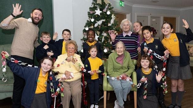 School joins Sutton Coldfield care homes for a journey into Christmas past