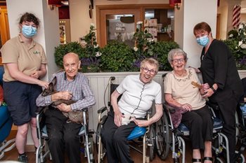 One shell of a day! Halstead care home residents host unusual visitors