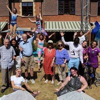 Sway community joins care home residents for ultimate circus experience