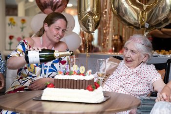 “Enjoy a healthy diet – but enjoy chocolate more!” Harrow care home resident shares secret to long life on her 100th birthday 