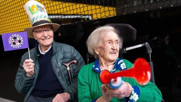Care home residents team up for matchday magic