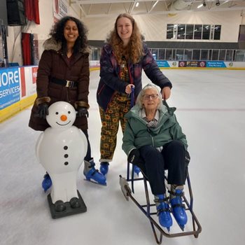 Aberdeen care home resident returns to the ice