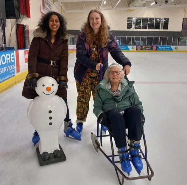Aberdeen care home resident returns to the ice