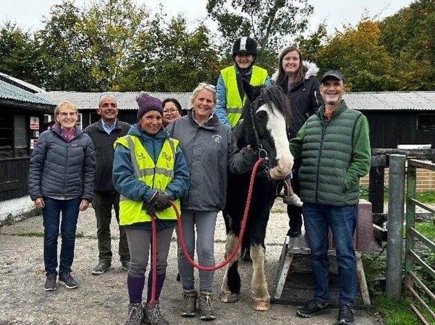 Fleet care home resident, 90, gets back in the saddle