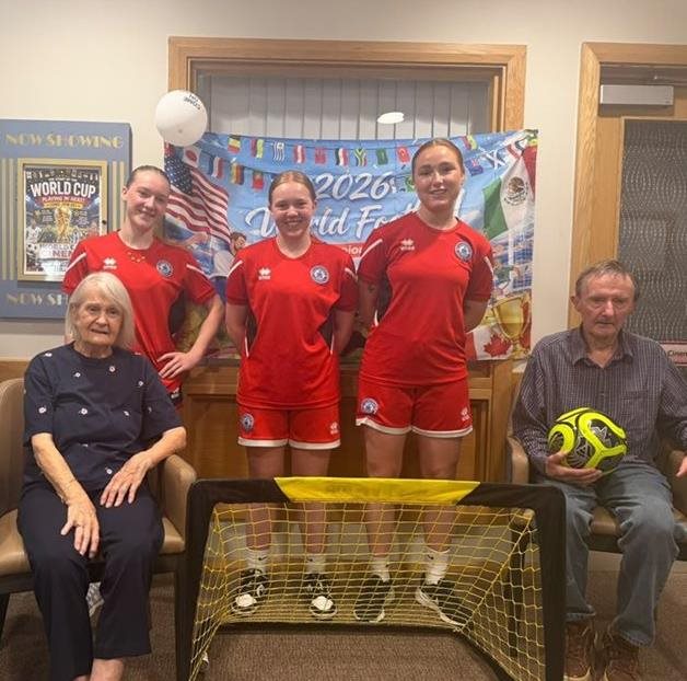 Hailsham care home residents team up with footballers for matchday magic