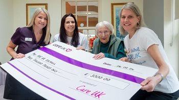 Solihull care home raises £3,000 for Age UK Solihull 