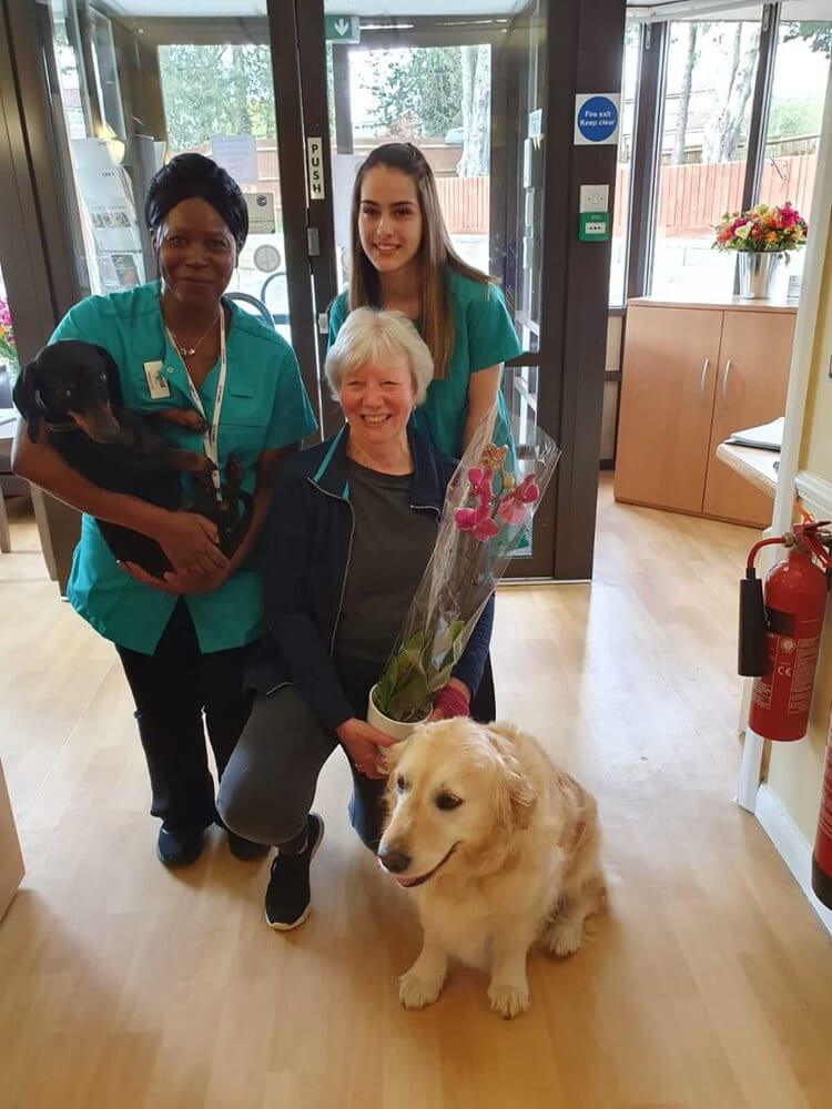 Registered General Nurse Bank - Catherine Court dog visit 