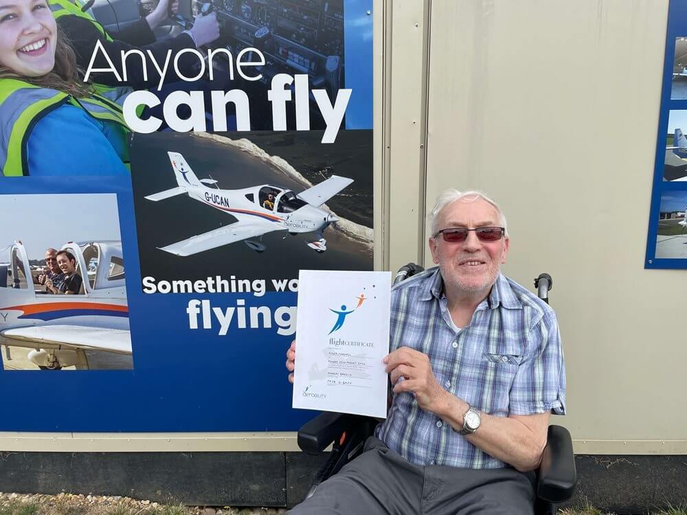 Roger has always had an interest in aircrafts, and now he's completed a lifelong wish.