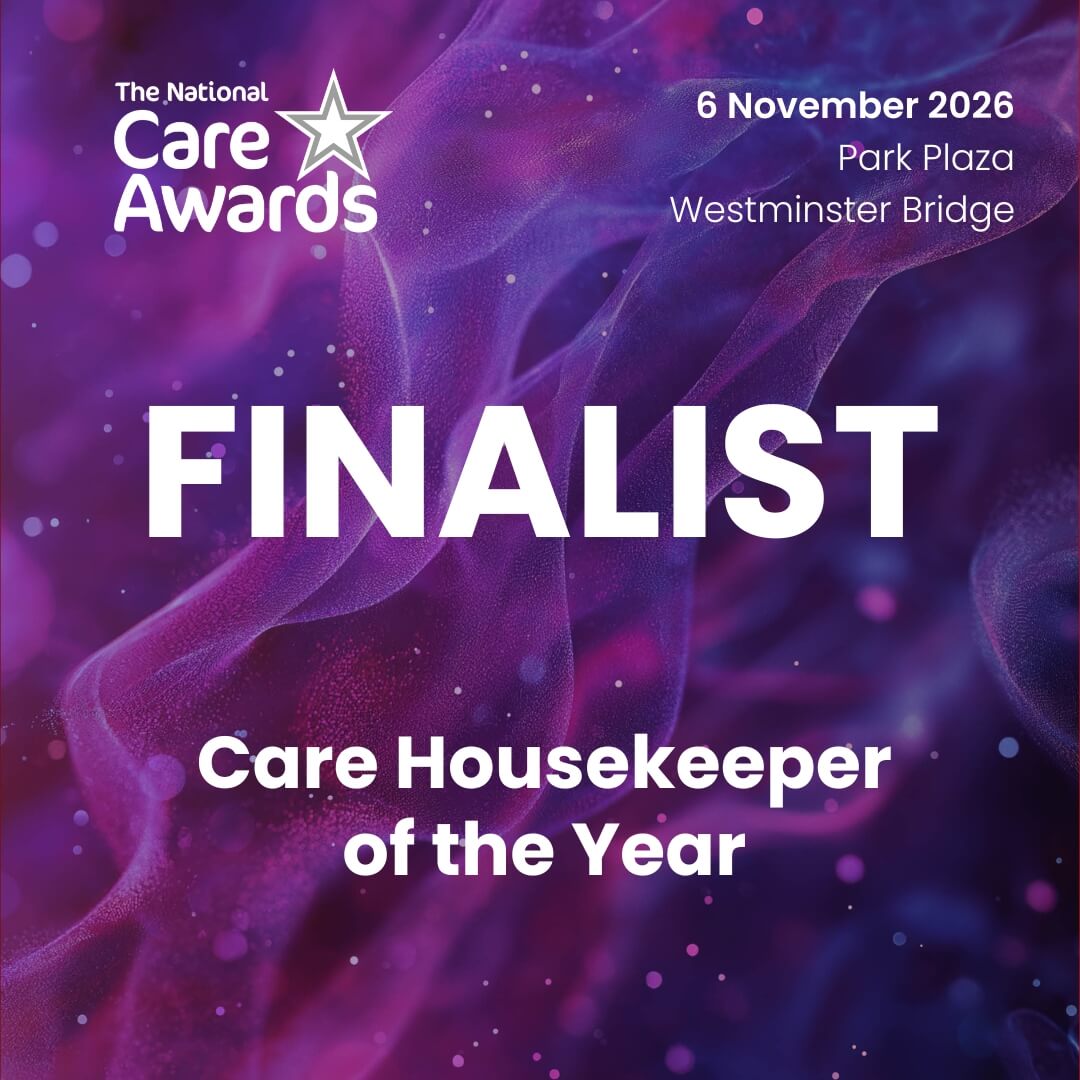 National Care Awards 2026 finalist - Care Housekeeper