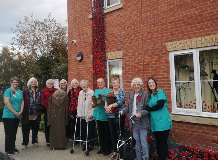 The Quorn WI and residents’ families worked together to create a show-stopping display for Remembrance Day. 