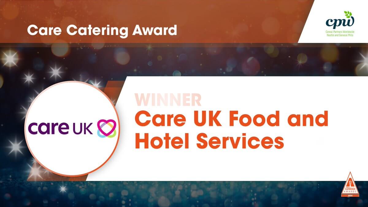 Public Sector Catering Awards 2024 winner - Care Catering Award
