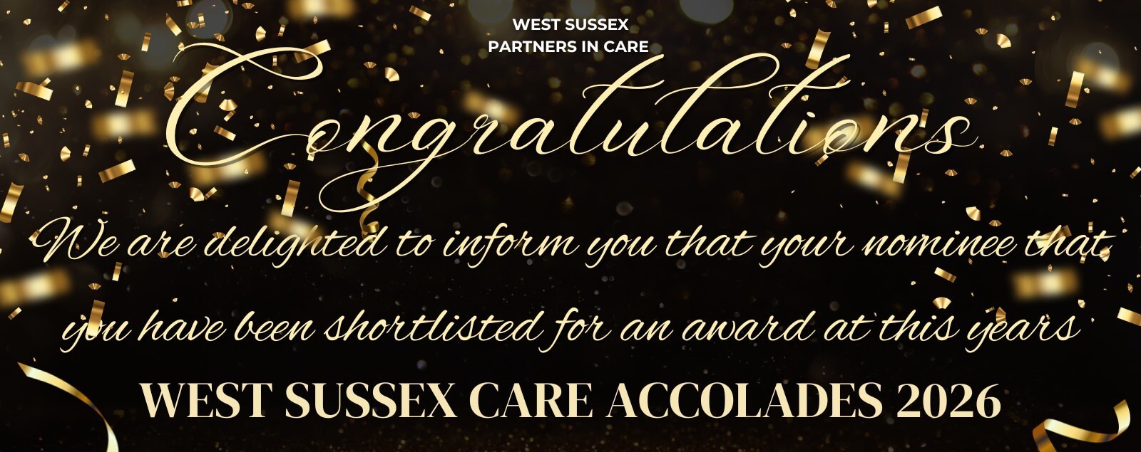 West Sussex Care Awards 2026 finalist - Excellence in Dementia Care 