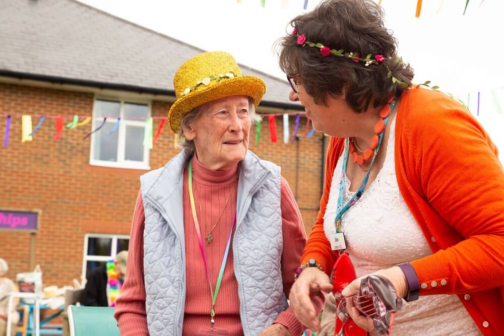 The team at Ambleside transformed the garden into 'Amblefest' for the residents to enjoy.