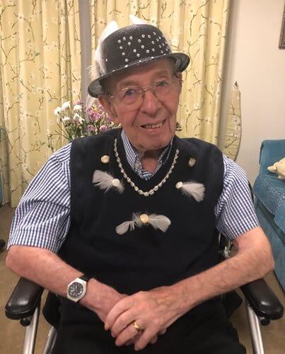 Former East London resident Ron Hayes from Millers Grange made a wish to have a traditional ‘Cockney knees up’.