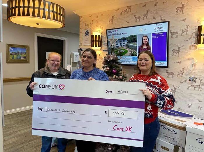 Care Assistant Bank - Murrayside steps donation 