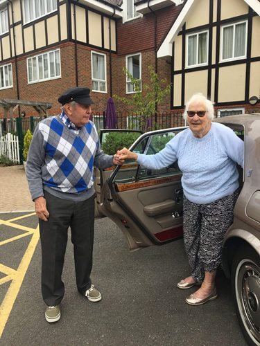 Alec said: “I was so happy to see the Rolls Royce show up outside Weald Heights. It was great to have the opportunity to wear my chauffer hat again. I loved it!”