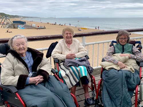 Heather, a resident at Highmarket House, wanted to enjoy fish and chips at the seaside - so the team organised a special trip to Bournemouth to celebrate her 88th birthday in style.