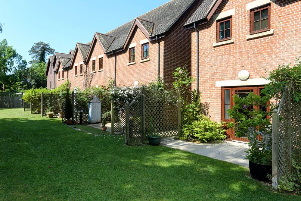 Independent living cottages at Sway Place