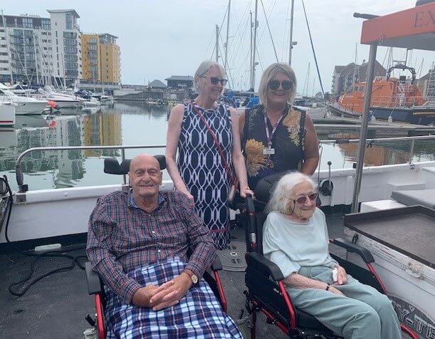 Gill and Barry, residents at Care UK’s Bowes House enjoyed a special nautical trip and reminisced about their younger years.