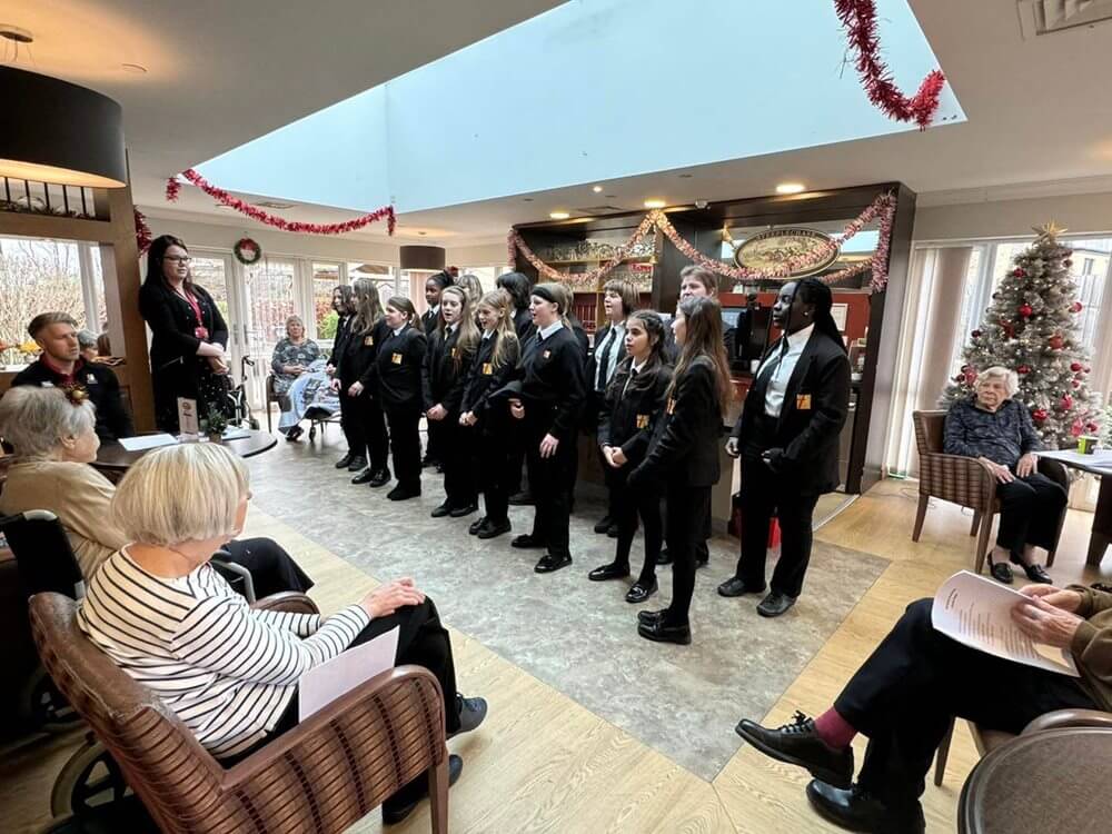 Registered General Nurse Bank - Sandfields - festive afternoon with local school choir