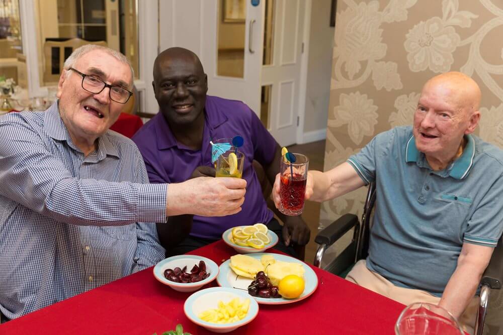 Receptionist - Buchanan Court meal with residents 