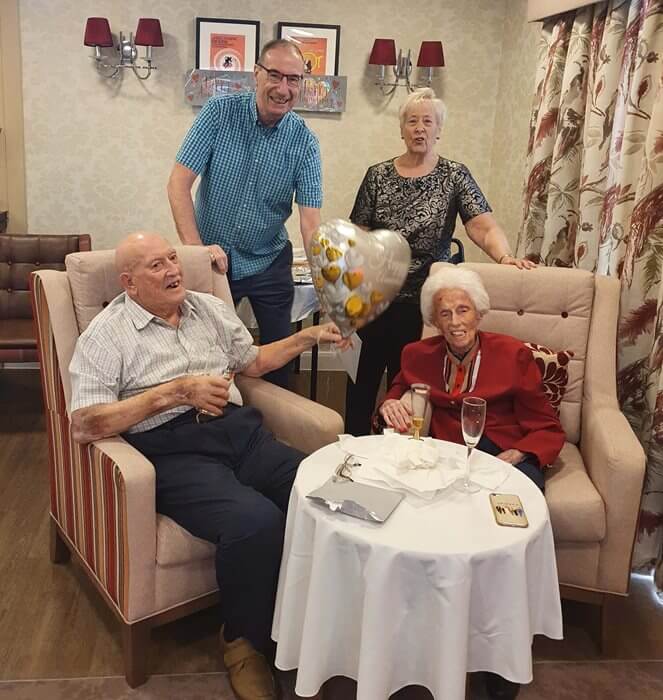 Care Assistant Bank - Chandler Court - Bill and Maureen 70th Wedding Anniversary